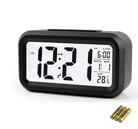 Buy OULISE Digital Smart Backlight Alarm with Free 3 AAA Batteries ...