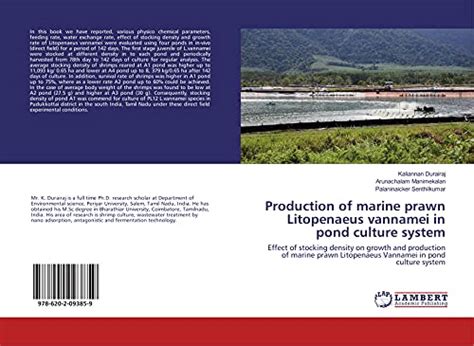 Production Of Marine Prawn Litopenaeus Vannamei In Pond Culture System ...