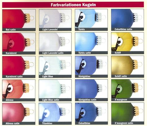 Farbvariationen - Christbaumkugeln