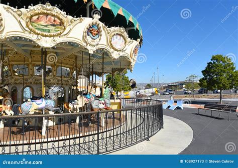 Great Park Carousel Closeup Editorial Stock Photo - Image of attraction, stadium: 108927173