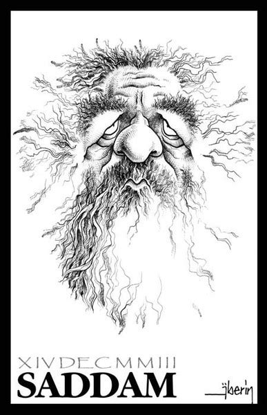 SADDAM HUSSEIN by Ferdie Aberin | ArtWanted.com