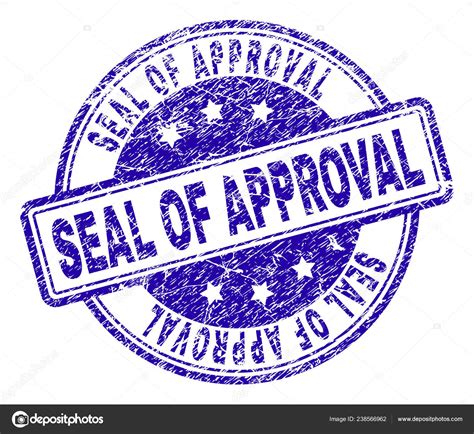 Scratched Textured SEAL OF APPROVAL Stamp Seal Stock Vector by ©NewDesignIllustrations 238566962