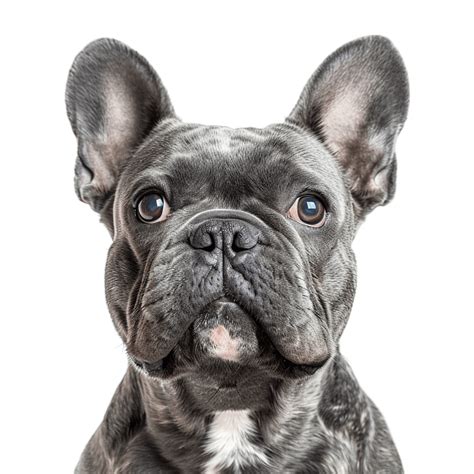 Grey French Bulldog Png Free Download - Rose Png