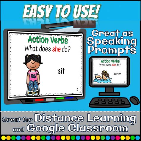 Action Verbs Present Tense English (Inglés Primaria Presentación de ...