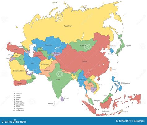 Asia Map Simple 的图像结果