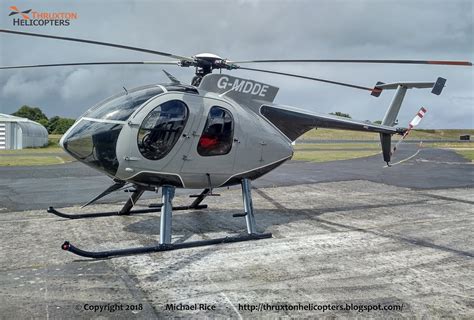Thruxton Helicopters: Hughes 500 G-MDDE arrives