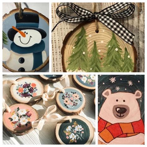 Wood Coin Ornaments, Main Street Art Studio, Inc., Guilford, 14 ...