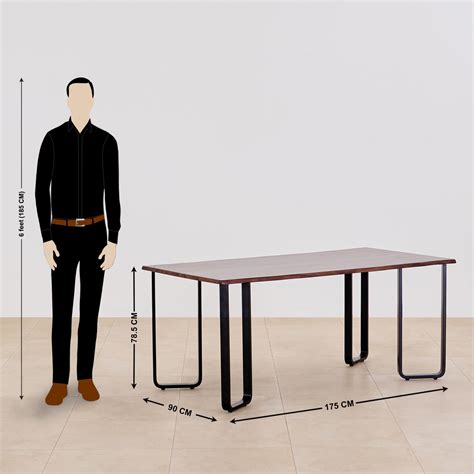 Buy Nirvana Atharva Sheesham Wood 6-Seater Dining Set with Indus Chairs ...