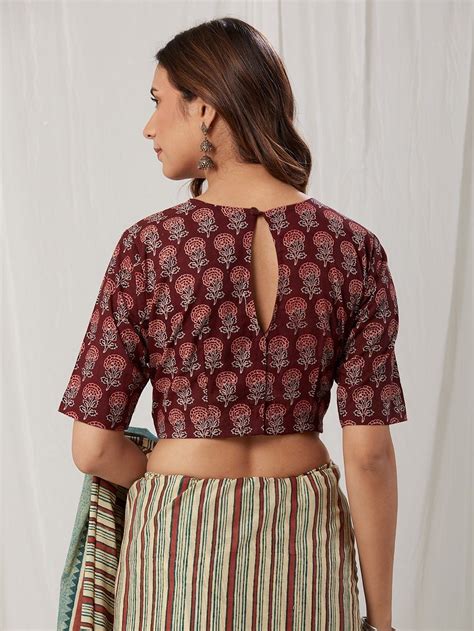 Designer Blouses for Women- Buy Block Print Blouses for Women Online ...