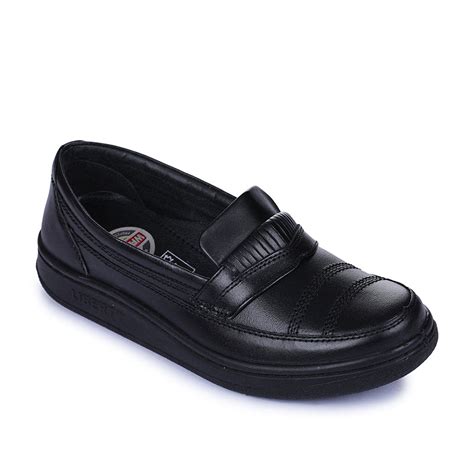 Buy Warrior Black Formal Non Lacing Shoes For Men 2078-02 By Liberty