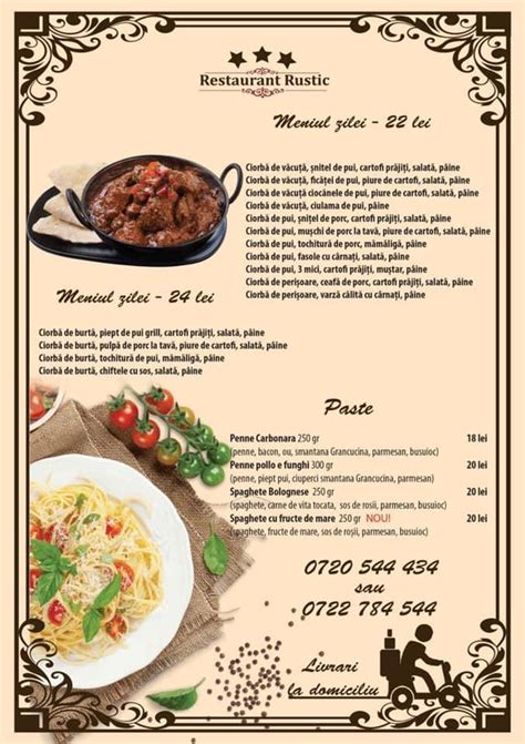 Image result for Rustic Modern Menu