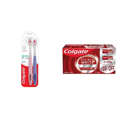 Buy Colgate Gentle UltraFoam Ultra Soft Bristles Toothbrush & Visible ...