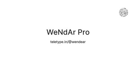 WeNdAr Pro — Teletype