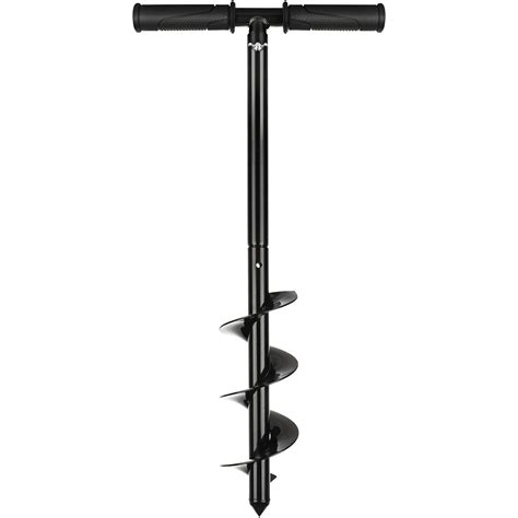 VIDETOL Fence Post Auger, 10X60cm Manual Auger Post Hole Digger with ...