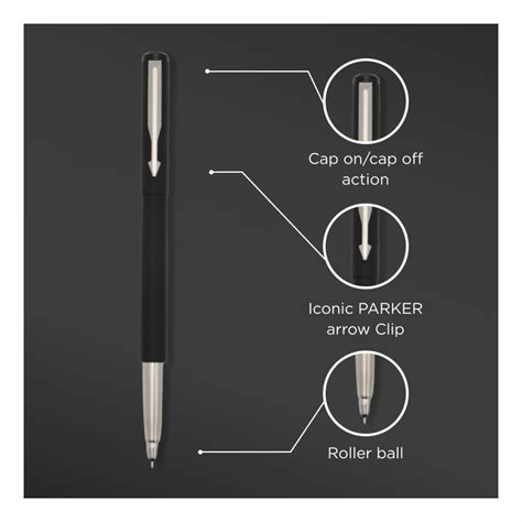 Parker Vector Matte black Roller Ball Pen – PAPERQUIRKS STATIONERY