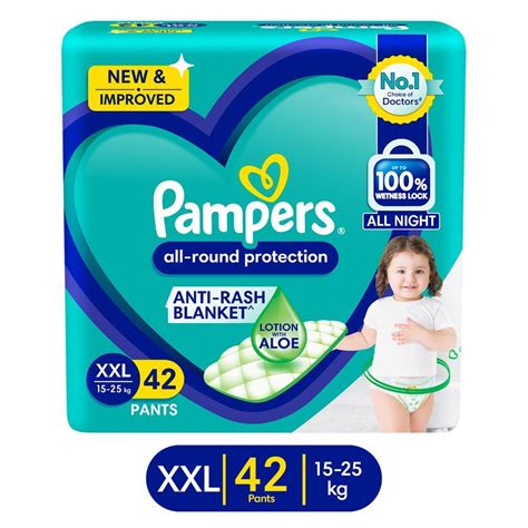 Pampers All-Round Protection Diaper Pants XXL, 42 Count Price, Uses ...