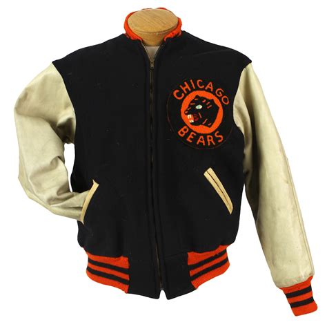 Lot Detail - 1950 circa George Halas Jr. Chicago Bears Game Worn Jacket ...