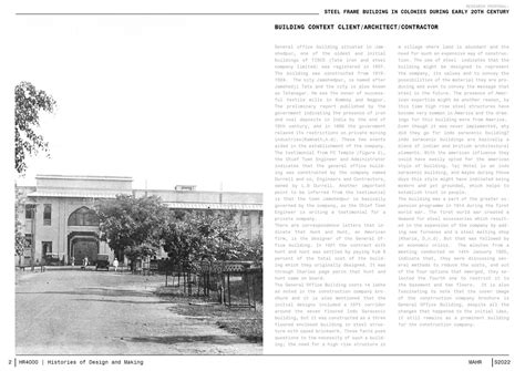 Steel Frame Building in colonies during early 20th c. | CEPT - Portfolio