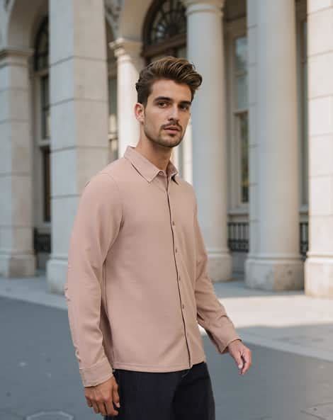 Buy Beige Shirts for Men by Shein Online | sheinindia.in