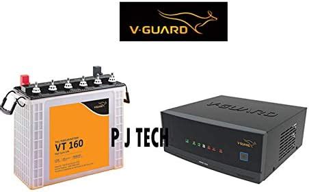 V-Guard P.J. TECH Prime 1050 Inverter + VT 160 152AH Tall Tubular ...