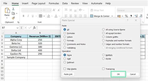Excel Shortcuts to Copy + Paste Special (Downloadable Template)