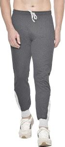American-Elm Solid Men Grey Track Pants - Buy American-Elm Solid Men ...
