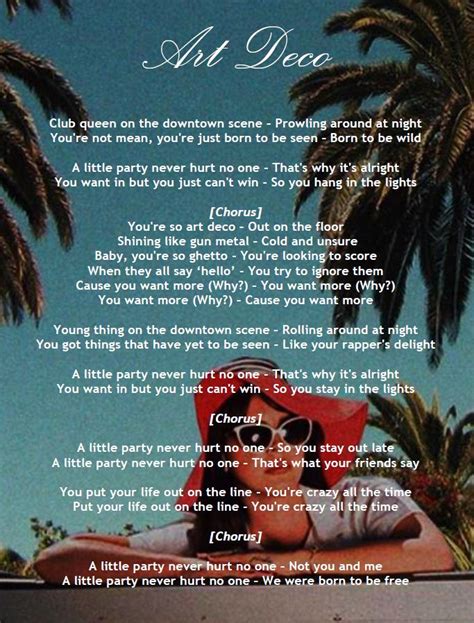 art deco lana del rey lyrics