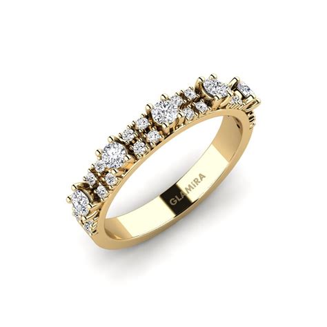 Order GLAMIRA Ring Pipe in Round cut 0.35 Carat 14ct Yellow Gold ...