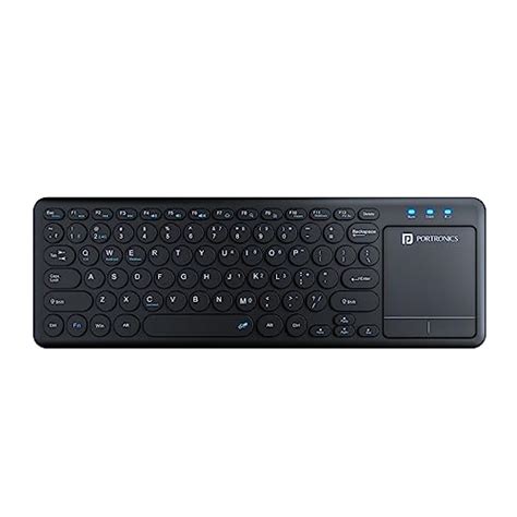 Portronics Bubble Pro Wireless Keyboard with Touchpad, Bluetooth & 2.4 ...