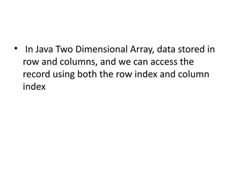 Image result for Java How to Create a Two Dimensional Array
