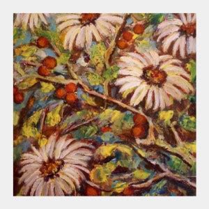 Flowers And Fruits Square Art | Artist:Raji Chacko Photographic Paper ...