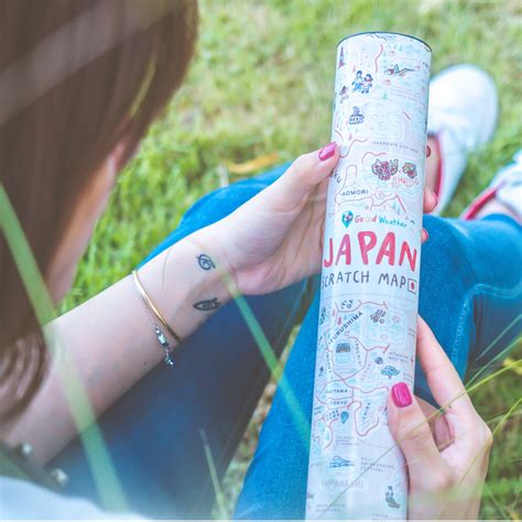 Mcbazel Scratch Off Japan Map 15.75 x 11.81 inches Japan Edition ...