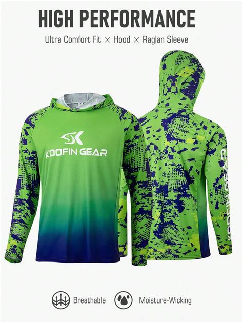 Boyfriend Style Men's Long Sleeve High Performance Hoodie Fishing Shirt ...