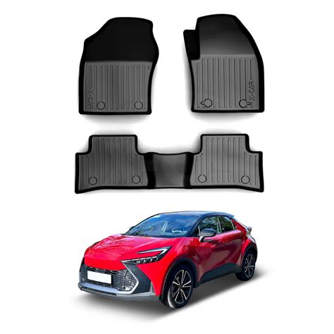 3D Floor Mats for All-New Toyota C-HR CHR 2024-2025 All-Weather Liners ...