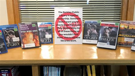 Berkley library fights back as 'Fifty Shades' movies vanish