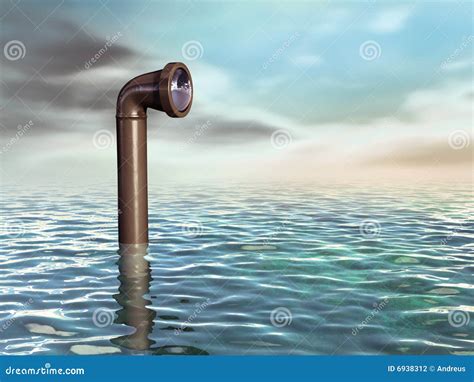 Submarine periscope stock illustration. Illustration of periscope - 6938312