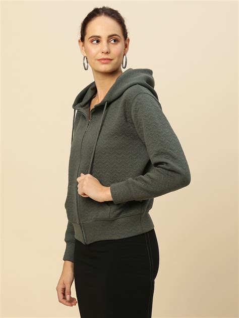 Buy Now Chemistry Quilted Zippered Hooded Jacket