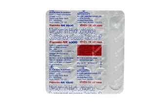 Formin Sr 1000 Tablet 15: Uses, Side Effects, Price & Substitutes