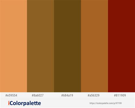 burnt sienna color palette - Tantalizingly Weblog Slideshow