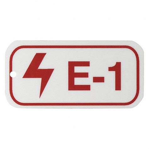 BRADY, None/ No Header, E-1, Lockout Tag - 489K74|105639 - Grainger