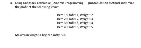 Image result for Knapsack Problem Using Dynamic Method Flowchart