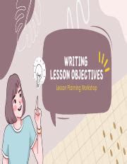 Writing Lesson Objectives 的图像结果