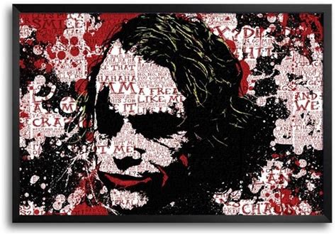 Joker Typography Framed Photographic Paper - Movies posters in India ...