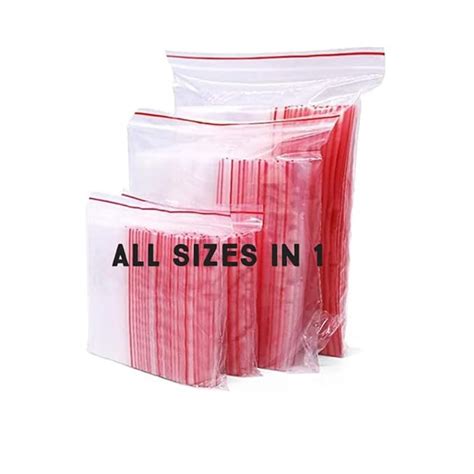 AANIJ® Multi Sizes Reusable/Resealable Ziplock Pouches/Zipper Bags ...
