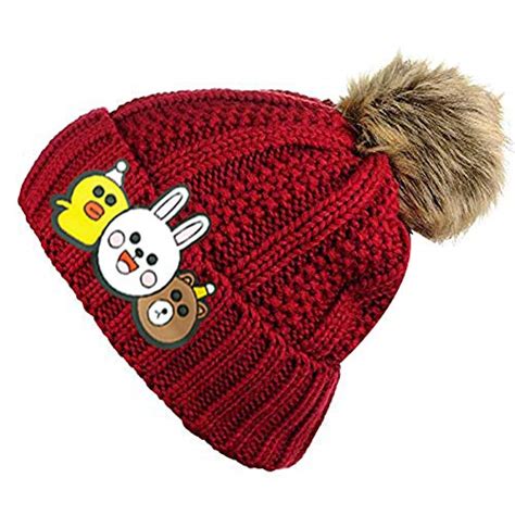 Buy V3E Trends Kids Hats Infant Baby Beanie Winter Hat Single Pom Pom ...