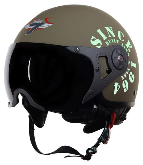 Steelbird SB-27 Tank ISI Certified Open Face Graphic Helmet (Large 600 ...