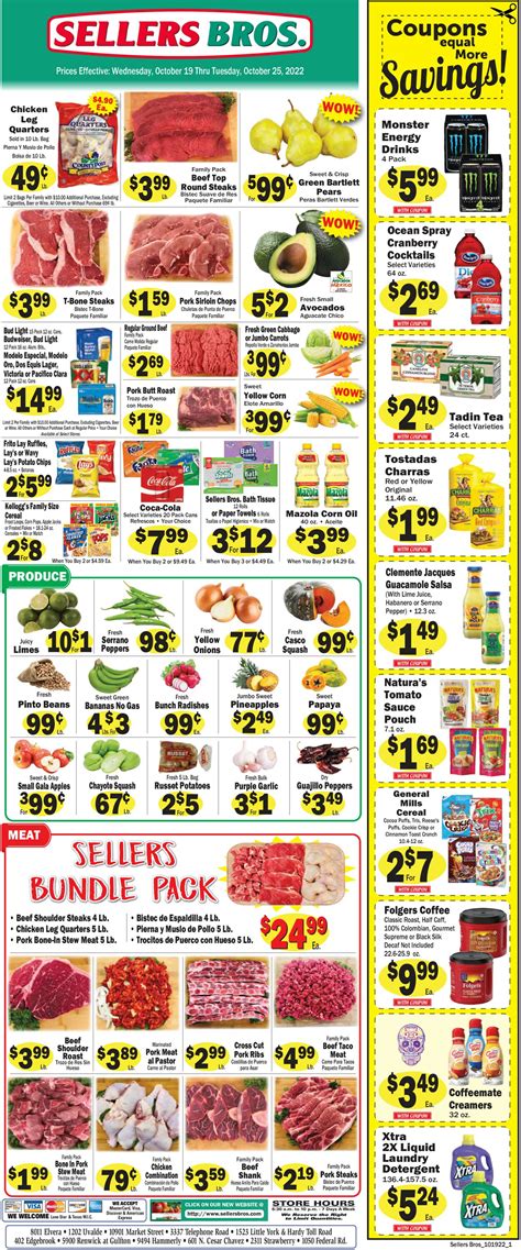 Sellers Bros. Ad Circular - 10/19 - 10/25/2022 | Rabato