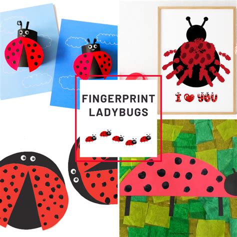 Fingerprint Ladybugs | Preschool Arts and Crafts