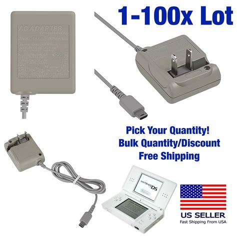 Nintendo DS Lite Charger AC Adapter Wall Power Cord Charging Cable Bulk Lot NEW | eBay