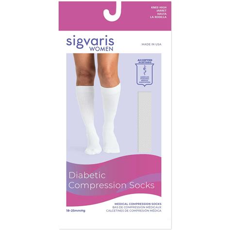 Women's Knee High Compression | 18-25 mmHg | Sigvaris Diabetic ...